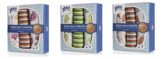 Dětské pleny z biobavlny Kikko Organic 70x70 Staré časy