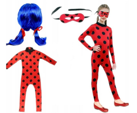 Dětský kostým Beruška s parukou a maskou