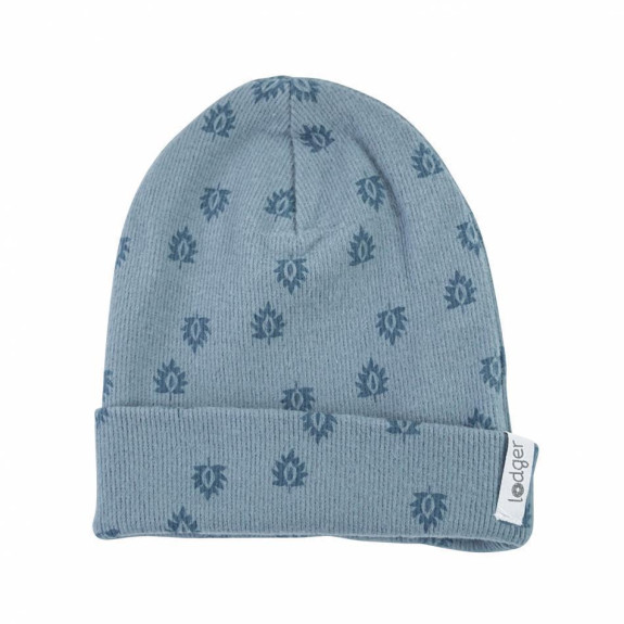 Čepička Beanie Print Rib LODGER - Ocean
