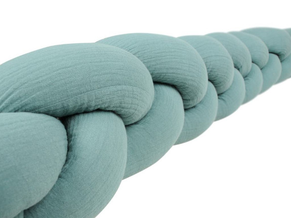 Mušelínový mantinel cop 200 cm Babymatex – chránič do postýlky