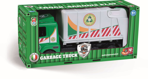 Popelářský vůz s pogumovanými koly - délka 50 cm Androni Heavy Trucks