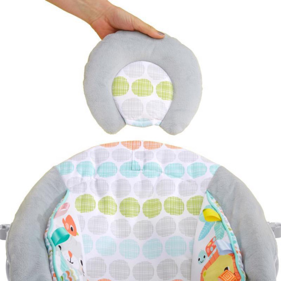 Lehátko vibrující s melodií Whimsical Wild 0 m+ do 9 kg 2019 Bright Starts