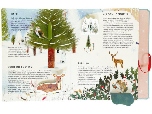 Leporelo 24 dnů do Vánoc ilustrace Richard Jones