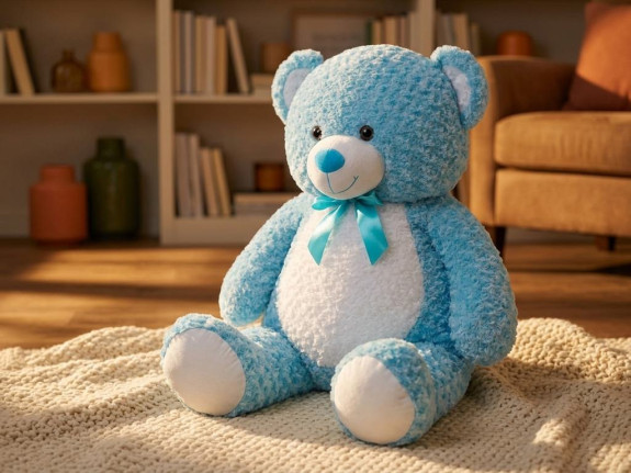 Medvěd plyšový 135 cm s mašlí 0 m+ Plush Friends