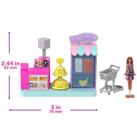 Mini Barbieland herní set - supermarket