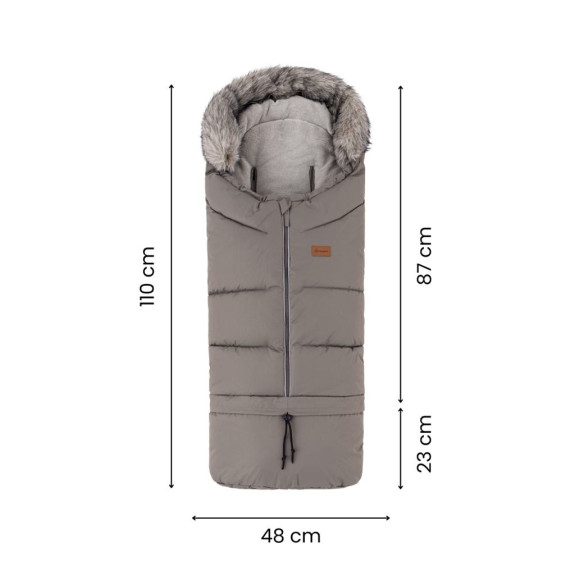 Set zimní fusak Arctic 4 v 1 + rukavice na kočárek Furry Petite & Mars
