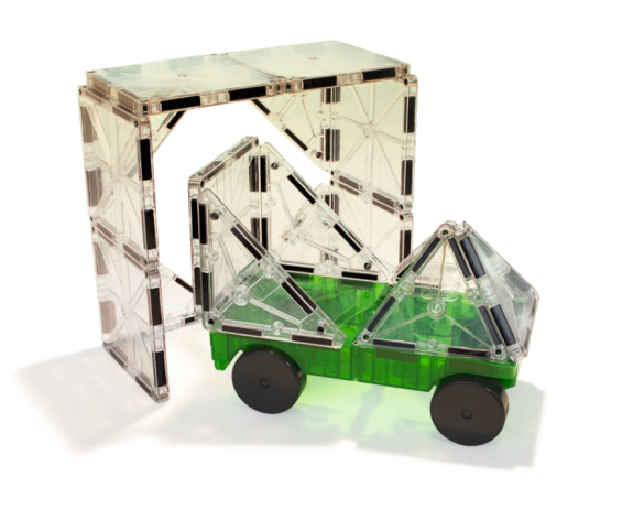 Magnetická stavebnice Cars 2 dílná Green/yellow Magna Tiles