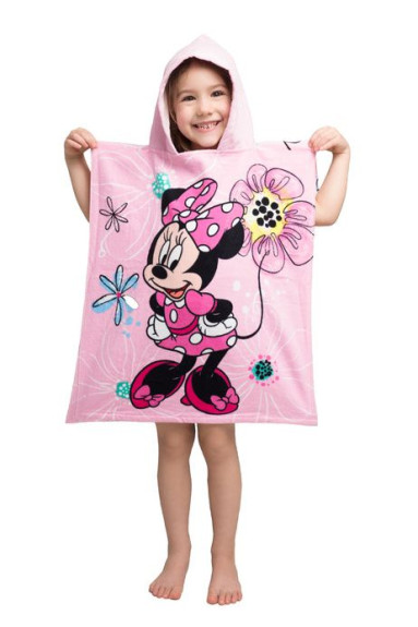 Pončo Minnie "Pink bow" 50 x 115 cm Jerry Fabrics
