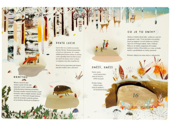 Leporelo 24 dnů do Vánoc ilustrace Richard Jones