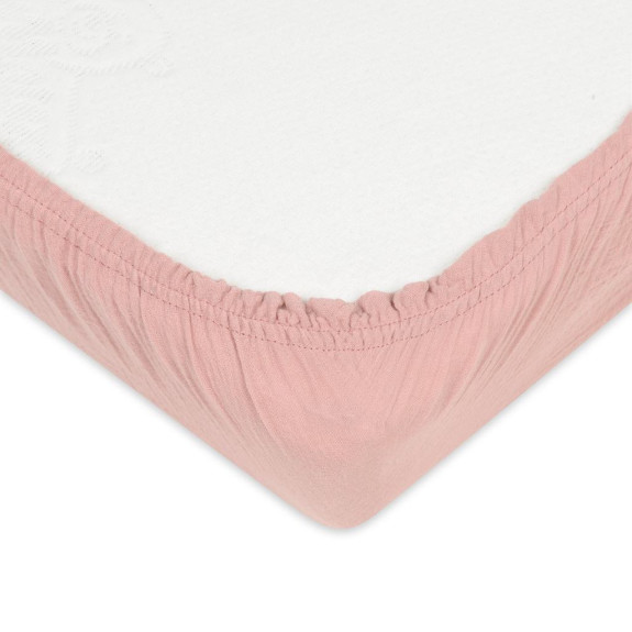 Mušelínové prostěradlo s gumou 60 x 120 cm BabyMatex
