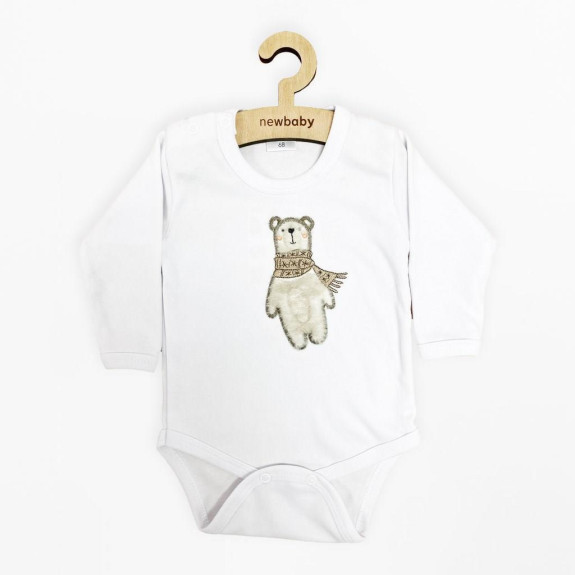 Kojenecké body s dlouhým rukávem New Baby Polar Bear
