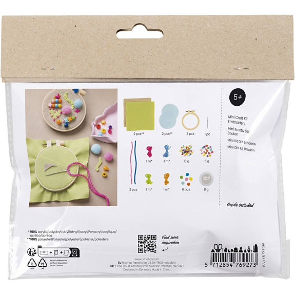 Kreativní sada Mini Craft Kit Embroidery Imagination Creativ Company