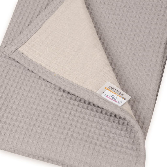 Mušelínová deka Prestige šedá 75 x 100 cm Babymatex