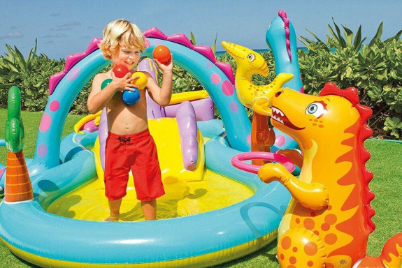 Hrací centrum Dinoland 333x229x112 cm Intex 57135
