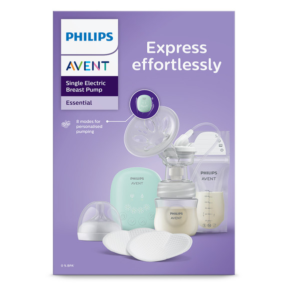 Odsávačka mateřského mléka elektrická sada Essential SCD323/20 Philips Avent