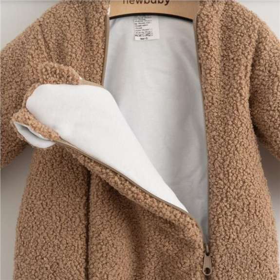 Kojenecký zimní overal bez šlapek New Baby Teddy Winter