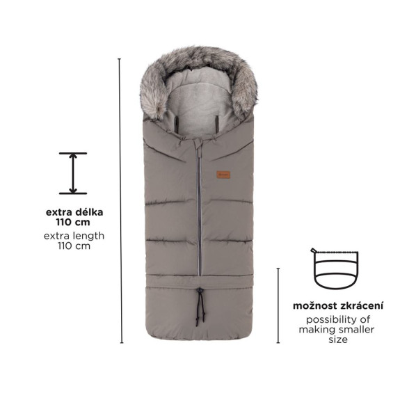 Set zimní fusak Arctic 4 v 1 + rukavice na kočárek Furry Petite & Mars