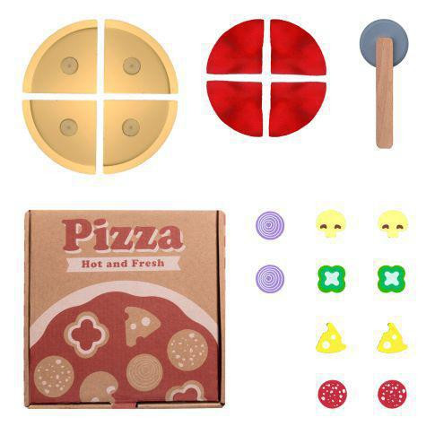 Dřevěná pizza v krabičce Zopa