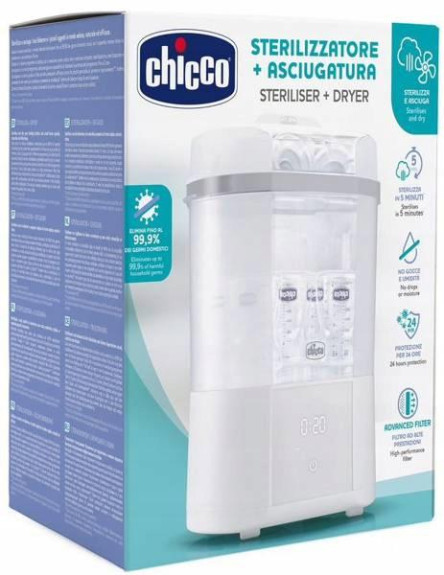 Sterilizátor elektrický parní s funkcí sušení Chicco