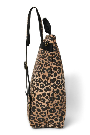 Puffy Adult Backpack batoh Brown Leopard Studio Noos