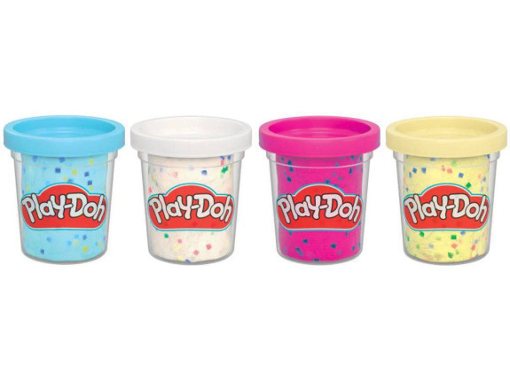 Play-Doh 4 ks kelímků s konfetami