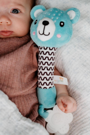 Pískátko/kousátko plyš 25 cm 0 m+ Babyted