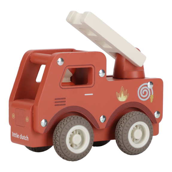 Hasičské auto dřevěné Little Dutch