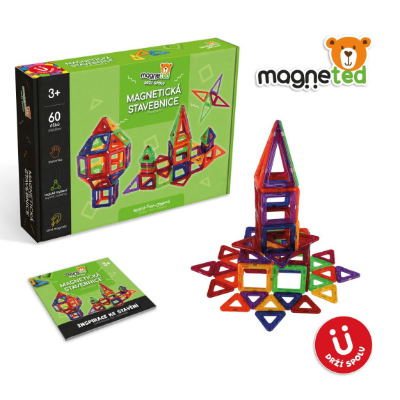 Magnetická stavebnice magneted 60 ks 