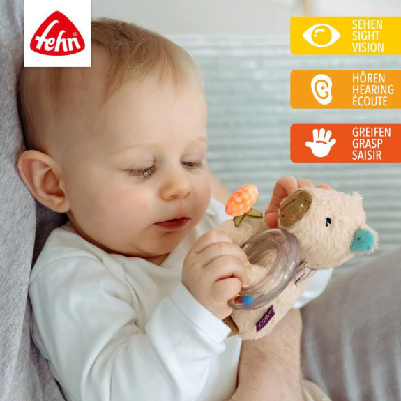 Kroužkové chrastítko capybara Baby Fehn