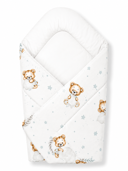 Zavinovačka pro miminko Classic Sleepy Teddy bílá Baby Nellys