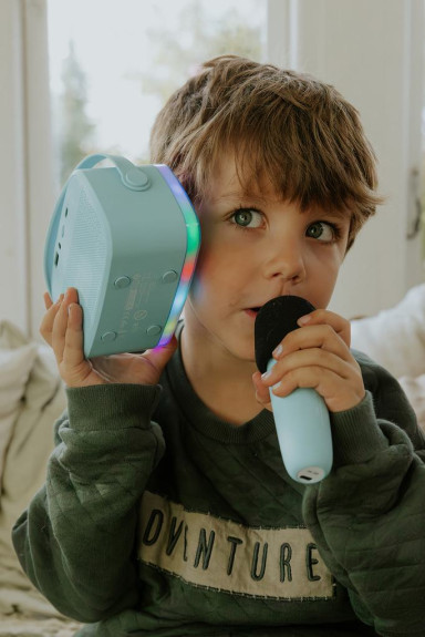 Bluetooth Karaoke párty set + 2 mikrofony Blue Lalarma