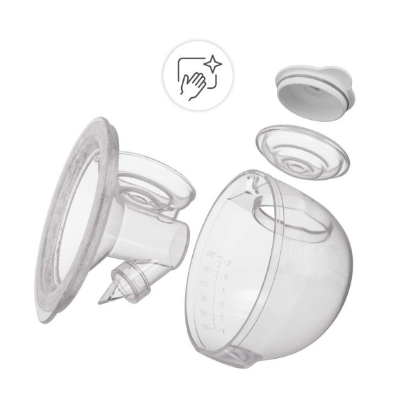 Odsávačka mateřského mléka Double Hands-free Gentle Flow Kinderkraft
