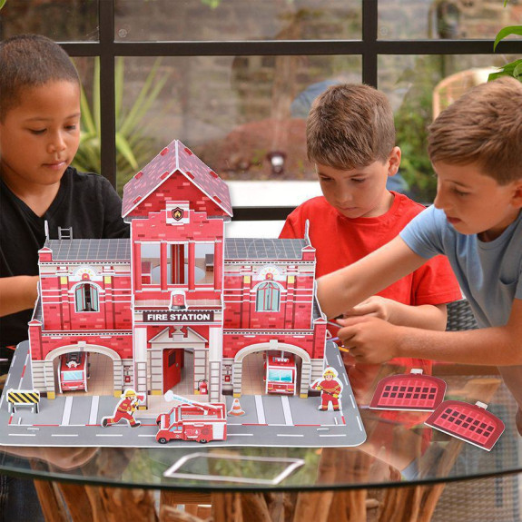 3D puzzle - Hasičská stanice Fiesta Crafts