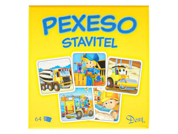 Pexeso Stavitel 64 ks