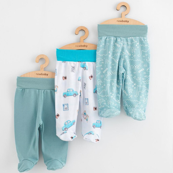 Kojenecké polodupačky Classic II 3 ks boy New Baby