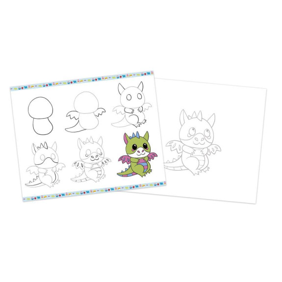 Atelier Step by step Kreativní sada Kreslení krok za krokem s fixy Janod
