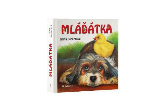 Knížka leporelo CZ - Mláďatka 10,5x10 cm 12 m+