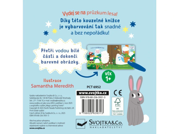 Malování vodou do tašky Les