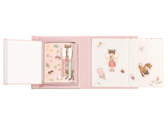 Knížka s magnety Rosa Fairy Garden Little Dutch