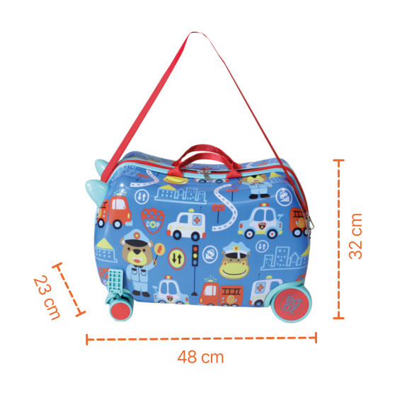 Dětský kufřík na kolečkách Pack & Ride Zopa