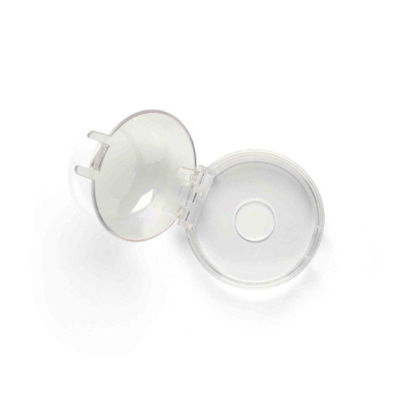 Krytky knoflíků sporáku 2 ks Transparent