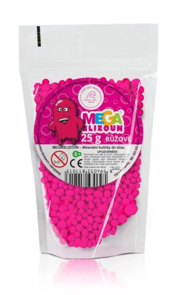 Kuličky do slizu růžové 25g