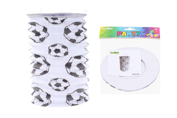 Lampion válec 15 cm - Fotbal