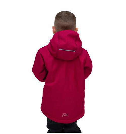 Dětská zimní softshellová bunda s beránkem Lamb Red Esito