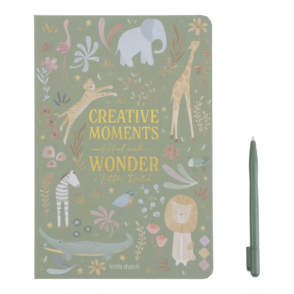 Kreslicí tablet Green Safari Friends Little Dutch