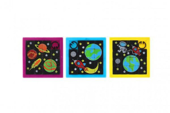 Přesouvačka hlavolam vesmír plast 7 x 7 cm