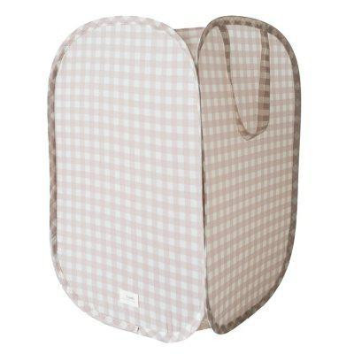 Skládací úložný koš Recycled Gingham Beige 3 SPROUTS S