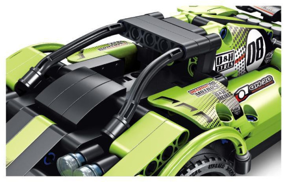 Stavebnice auto RC 2 v 1 na baterie 2,4 GHz 335 dílků iM.Master