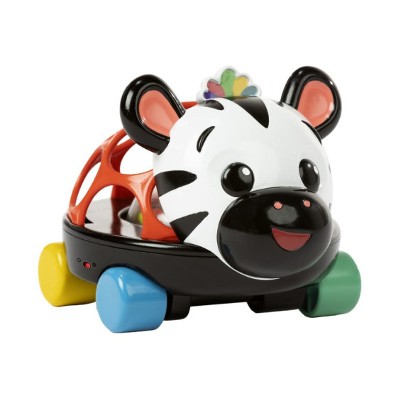 Autíčko a chrastítko 2v1 Curious Car zebra Zen™