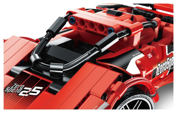 Stavebnice auto RC 2 v 1 na baterie 2,4 GHz 351dílků iM.Master